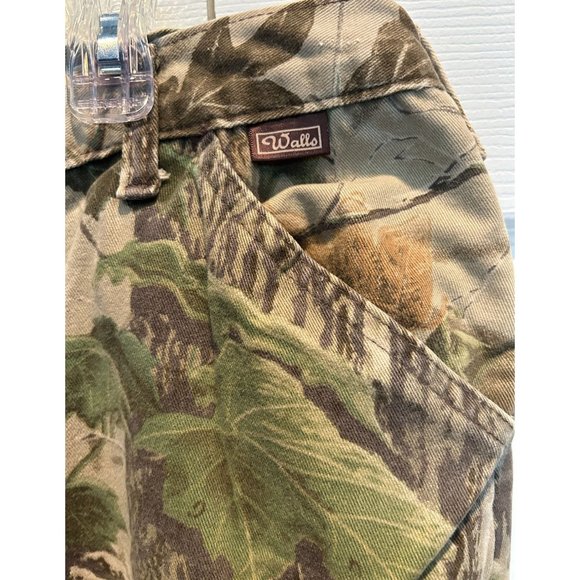 Walls Camo Hunting Pants XL Waist 42-44 Adjustable Green Brown Hardwoods - Picture 5 of 7